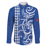 Samoa HRPP Party Family Matching Short Sleeve Bodycon Dress and Hawaiian Shirt Polynesian Pattern - Polynesian Pride