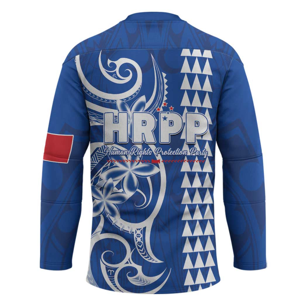 Samoa HRPP Party Hockey Jersey Polynesian Pattern - Polynesian Pride