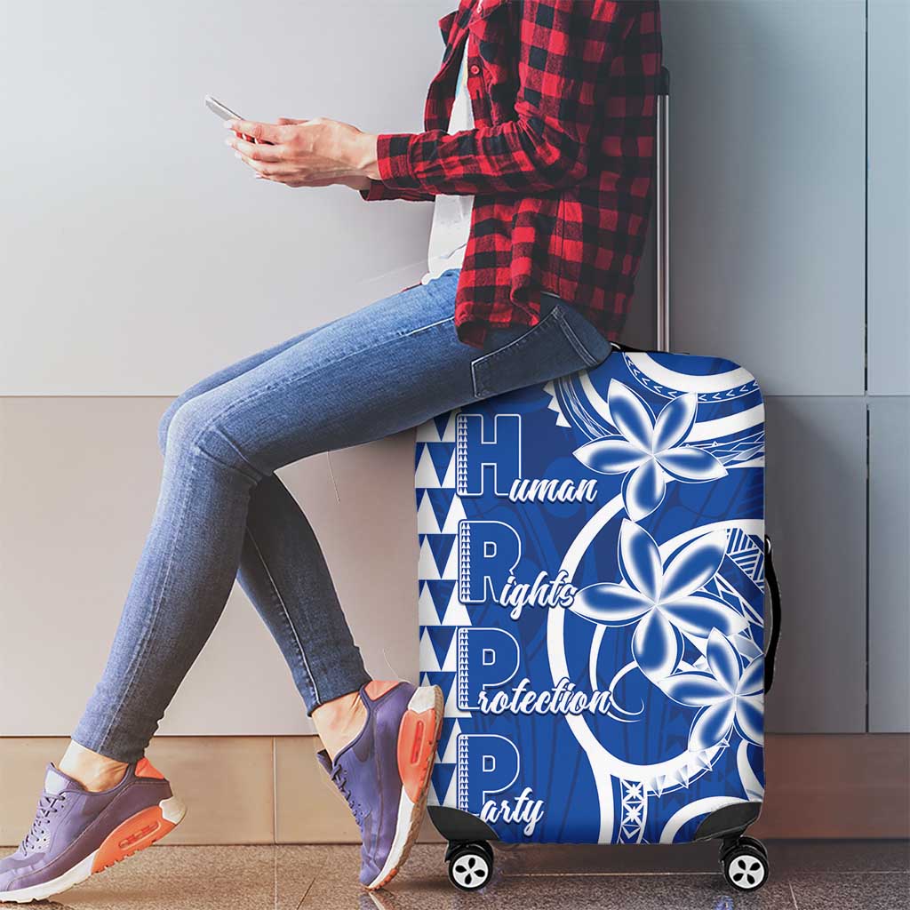 Samoa HRPP Party Luggage Cover Polynesian Pattern - Polynesian Pride