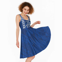 Samoa HRPP Party Midi Dress Polynesian Pattern - Polynesian Pride
