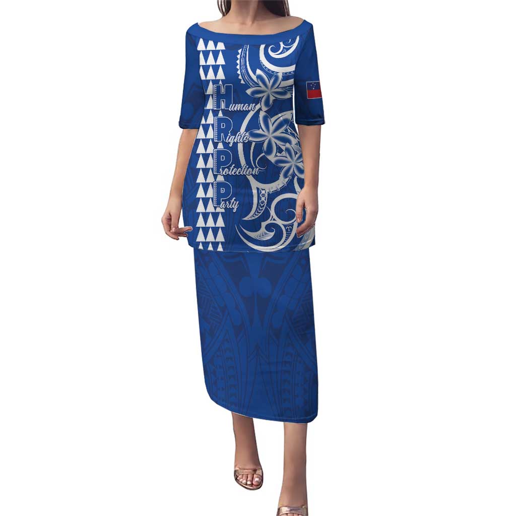 Samoa HRPP Party Puletasi Polynesian Pattern - Polynesian Pride