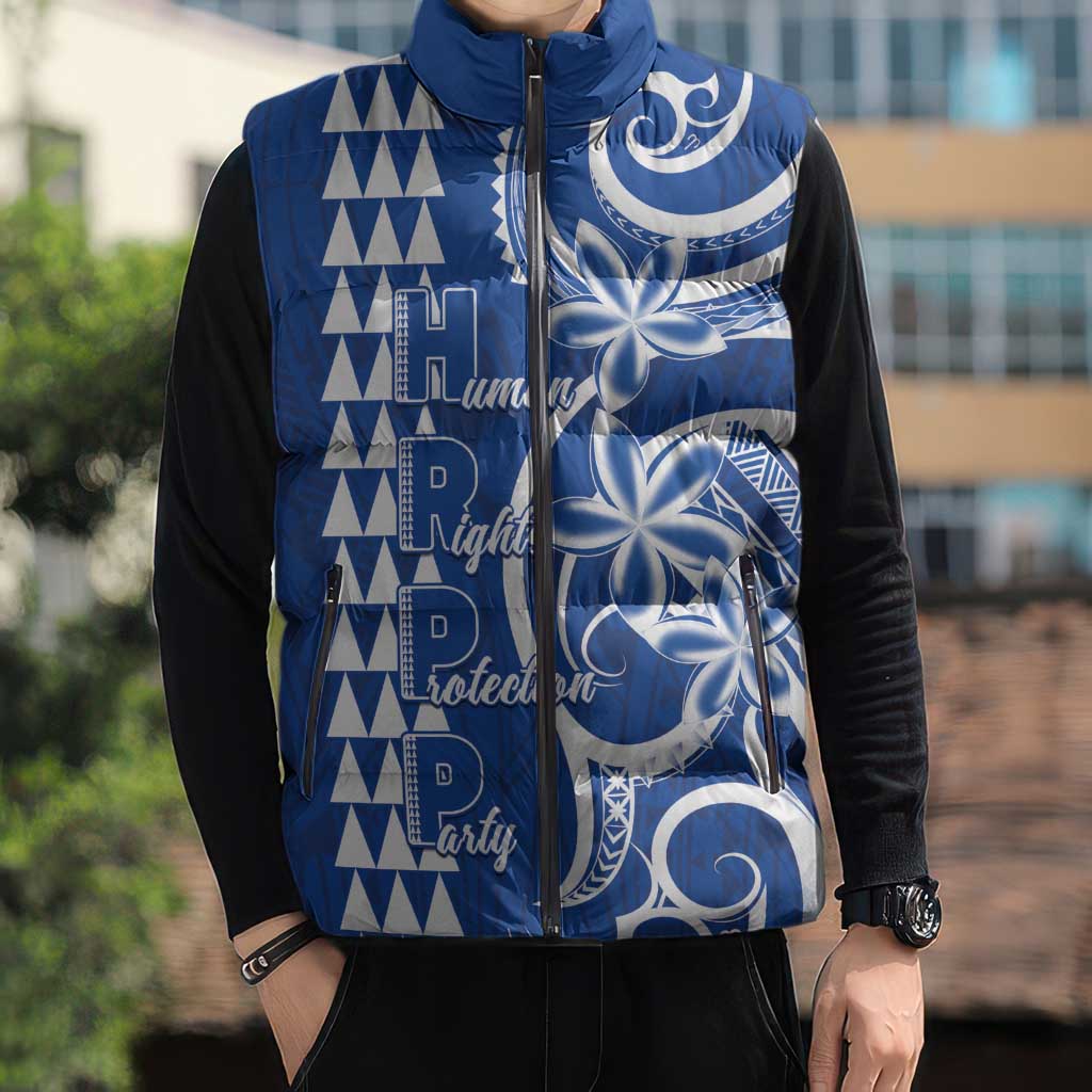 Samoa HRPP Party Sleeveless Puffer Jacket Polynesian Pattern - Polynesian Pride