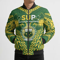 Samoa SUP Bomber Puffer Jacket Samoan Coat Of Arms - Polynesian Pride