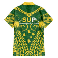 Samoa SUP Family Matching Off The Shoulder Long Sleeve Dress and Hawaiian Shirt Samoan Coat Of Arms LT05 - Polynesian Pride