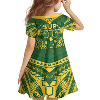 Samoa SUP Family Matching Off Shoulder Maxi Dress and Hawaiian Shirt Samoan Coat Of Arms LT05 - Polynesian Pride