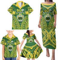 Samoa SUP Family Matching Puletasi and Hawaiian Shirt Samoan Coat Of Arms LT05 - Polynesian Pride