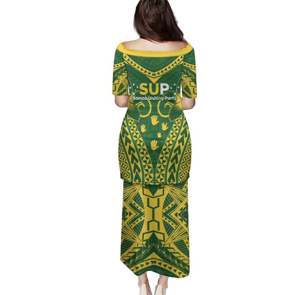 Samoa SUP Family Matching Puletasi and Hawaiian Shirt Samoan Coat Of Arms LT05 - Polynesian Pride