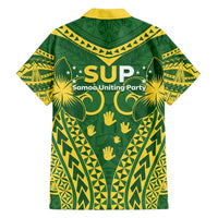 Samoa SUP Family Matching Summer Maxi Dress and Hawaiian Shirt Samoan Coat Of Arms LT05 - Polynesian Pride