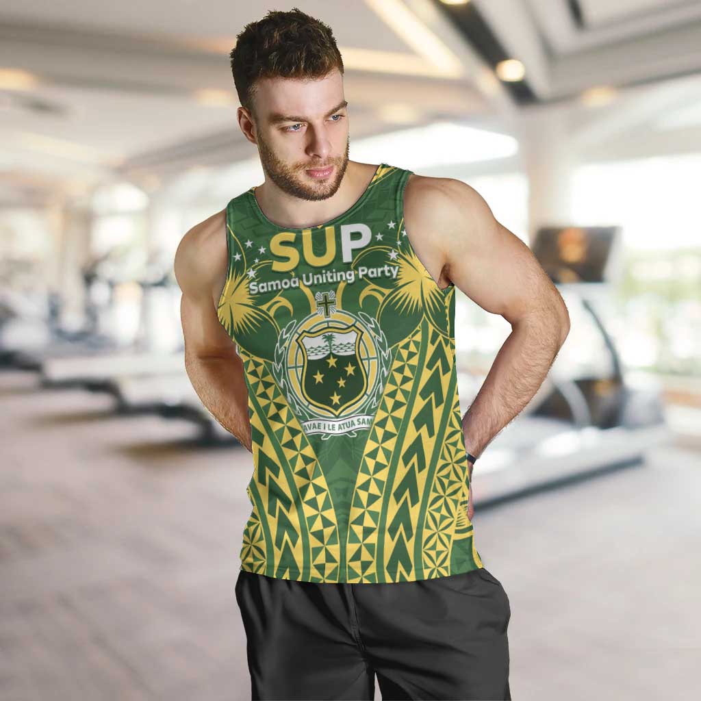 Samoa SUP Men Tank Top Samoan Coat Of Arms - Polynesian Pride