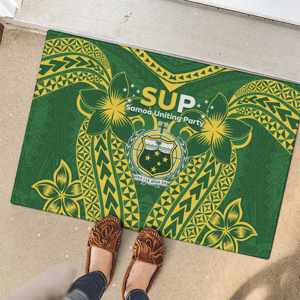 Samoa SUP Rubber Doormat Samoan Coat Of Arms - Polynesian Pride