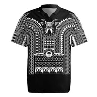 Philippines Igorot Tribal Art Tattoo Black Rugby Jersey LT05 Black - Polynesian Pride