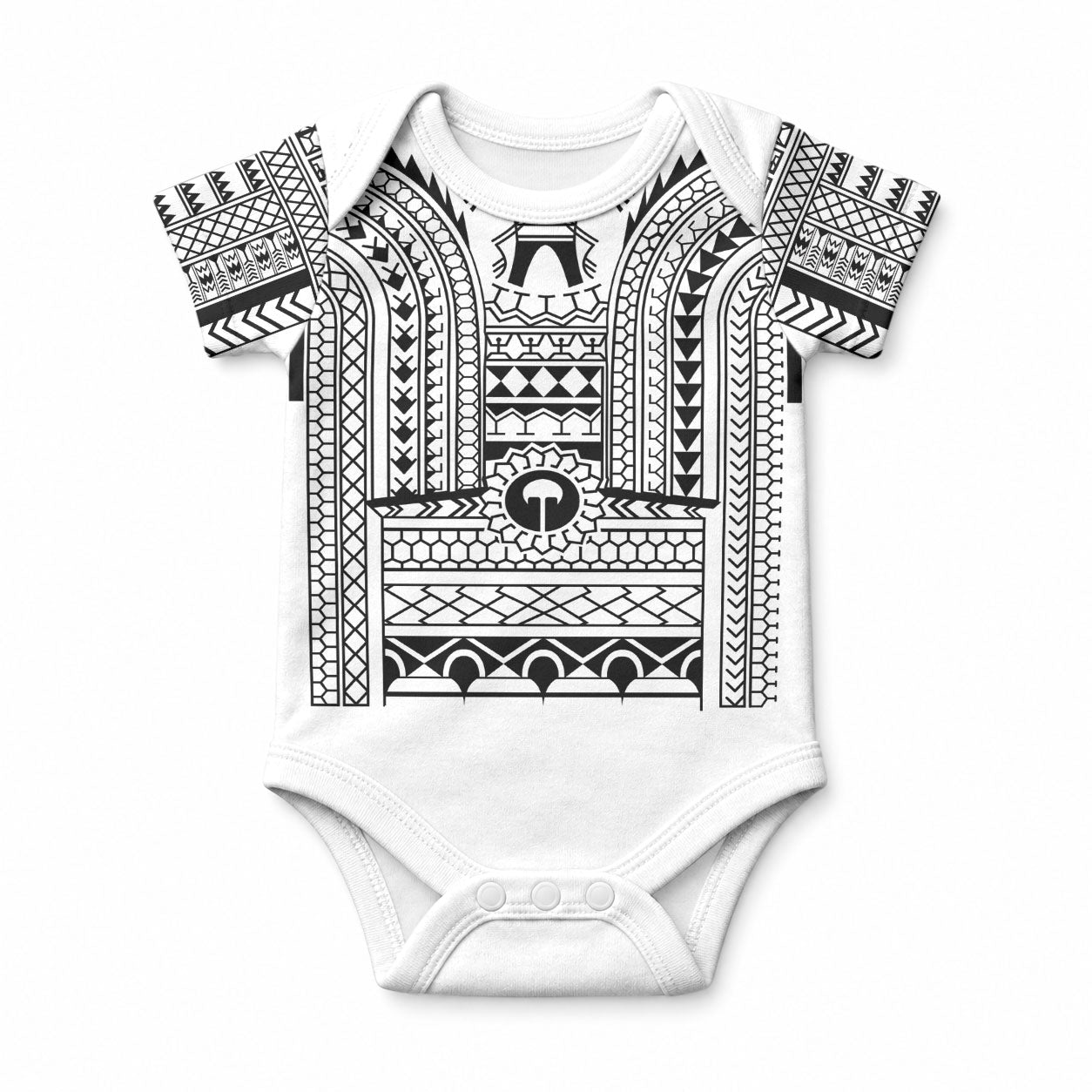 Philippines Igorot Tribal Art Tattoo White Baby Onesie