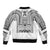 Philippines Igorot Tribal Art Tattoo White Sleeve Zip Bomber Jacket - Polynesian Pride