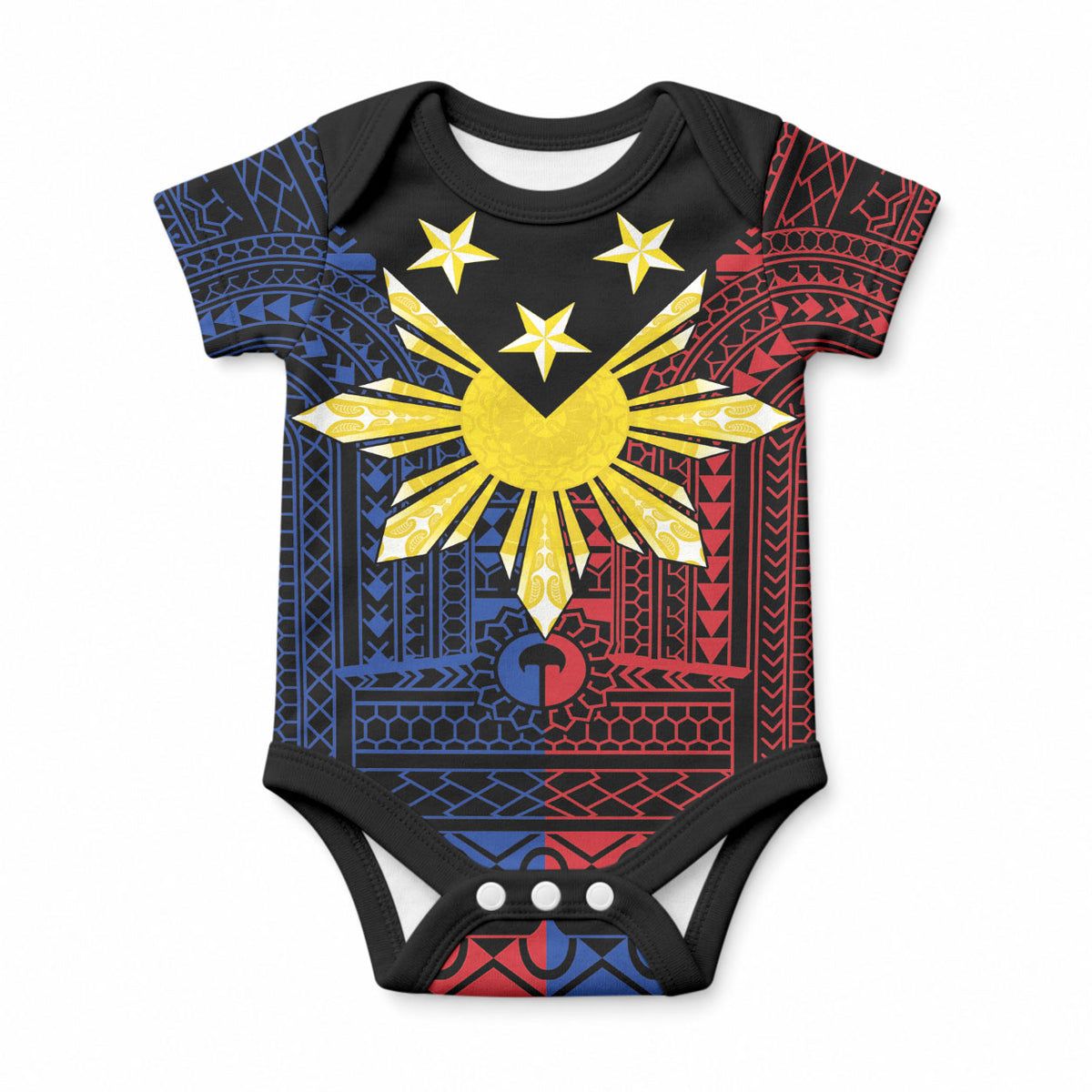 Philippines Sun Star Baby Onesie Igorot Tribal Inspiration