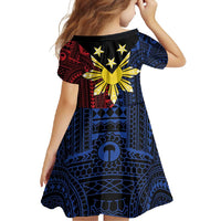 Philippines Sun Star Family Matching Tank Maxi Dress and Hawaiian Shirt Igorot Tribal Inspiration LT05 - Polynesian Pride