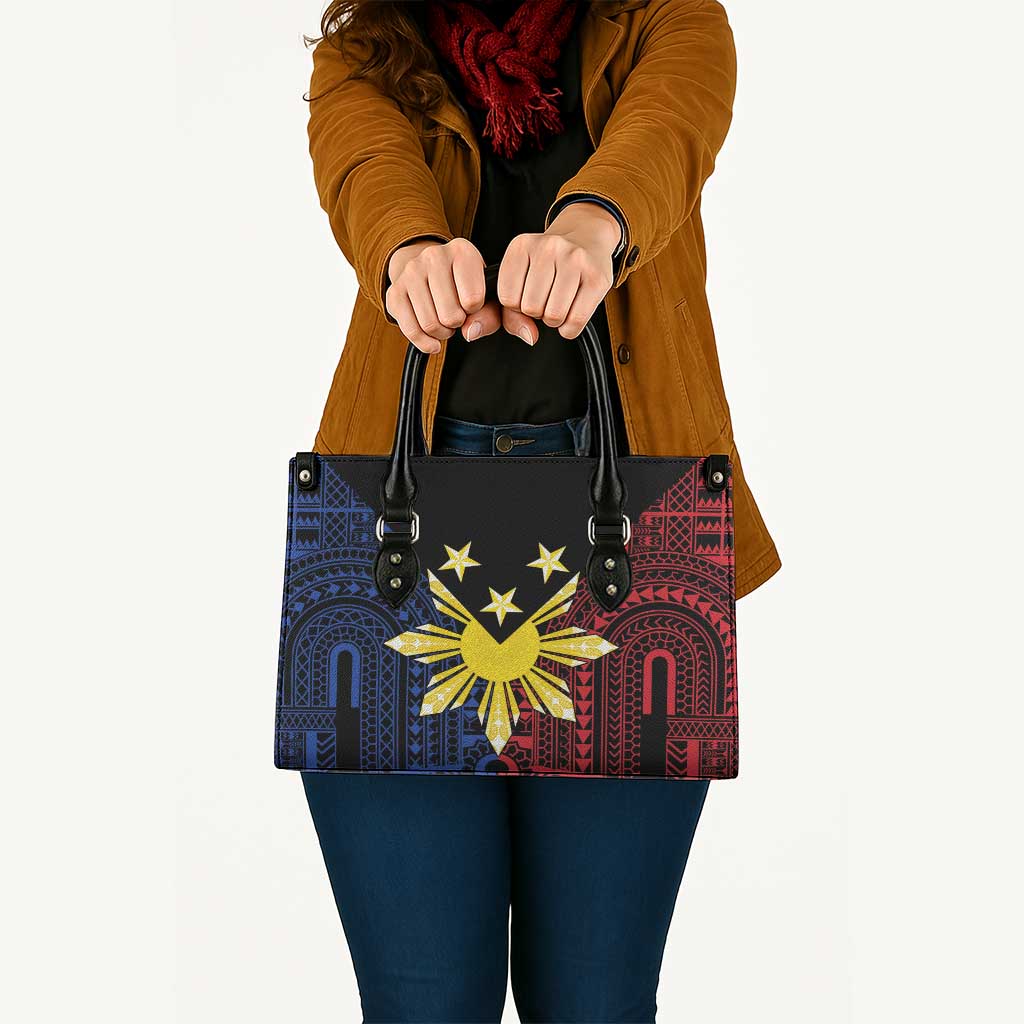 Philippines Sun Star Leather Bag Igorot Tribal Inspiration - Polynesian Pride