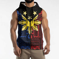 Philippines Sun Star Sleeveless Zip Hoodie Igorot Tribal Inspiration - Polynesian Pride