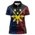 Philippines Sun Star Women Polo Shirt Igorot Tribal Inspiration - Polynesian Pride
