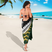 Rugby New Zealand And South Africa Sarong Silver Fern With Springboks LT05 - Polynesian Pride