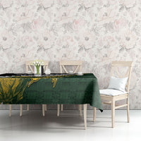 Rugby New Zealand And South Africa Tablecloth Silver Fern With Springboks LT05 - Polynesian Pride
