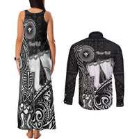 Personalized Hawaii Makahiki Season Couples Matching Tank Maxi Dress and Long Sleeve Button Shirts Akua Loa Polynesian Pattern LT05 - Polynesian Pride