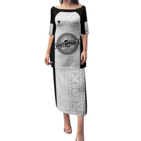 Personalized Fiji Obstacle Race 2023 Puletasi Never Give Up LT05 Long Dress Black - Polynesian Pride
