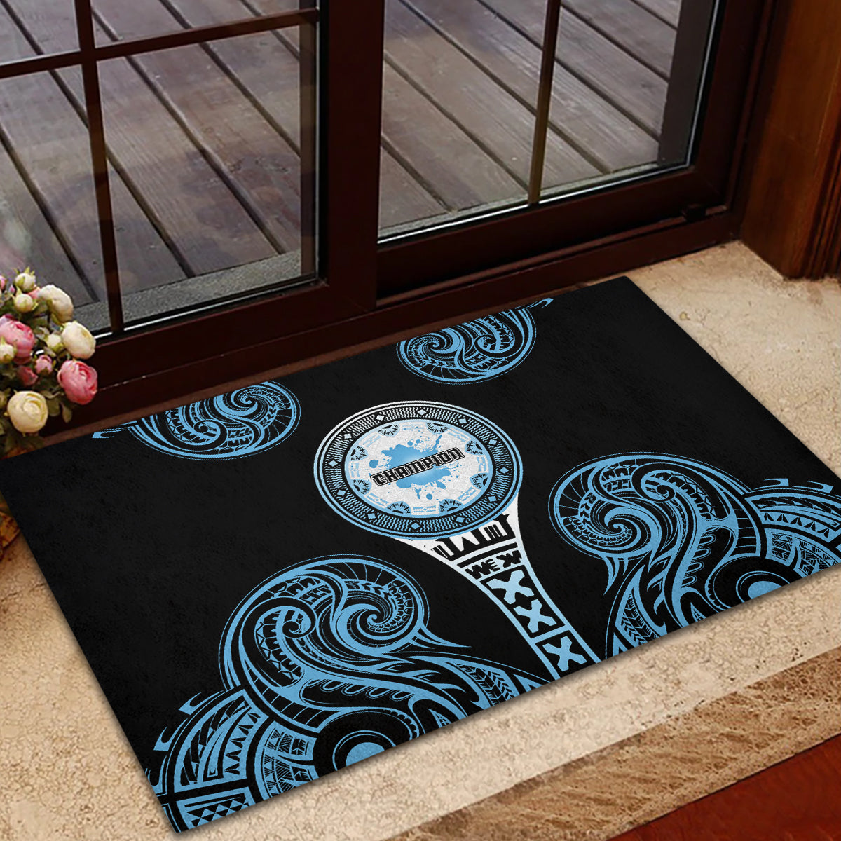 Fiji Obstacle Race 2023 Rubber Doormat Go Champion LT05 - Polynesian Pride