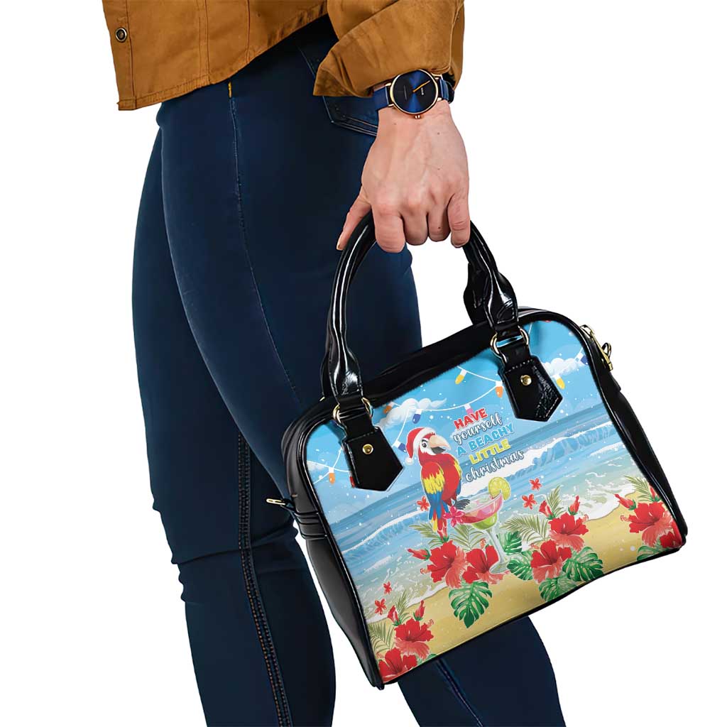 Hawaii Christmas Shoulder Handbag Funny Macaw Parrot Tropical Vibe LT05 - Polynesian Pride