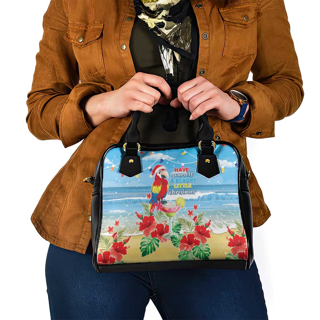 Hawaii Christmas Shoulder Handbag Funny Macaw Parrot Tropical Vibe LT05 - Polynesian Pride