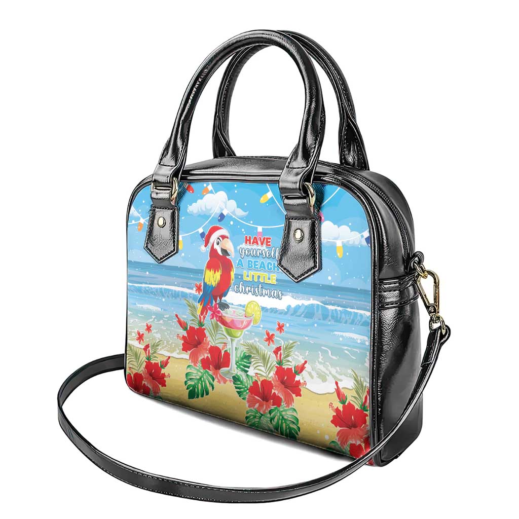 Hawaii Christmas Shoulder Handbag Funny Macaw Parrot Tropical Vibe LT05 - Polynesian Pride