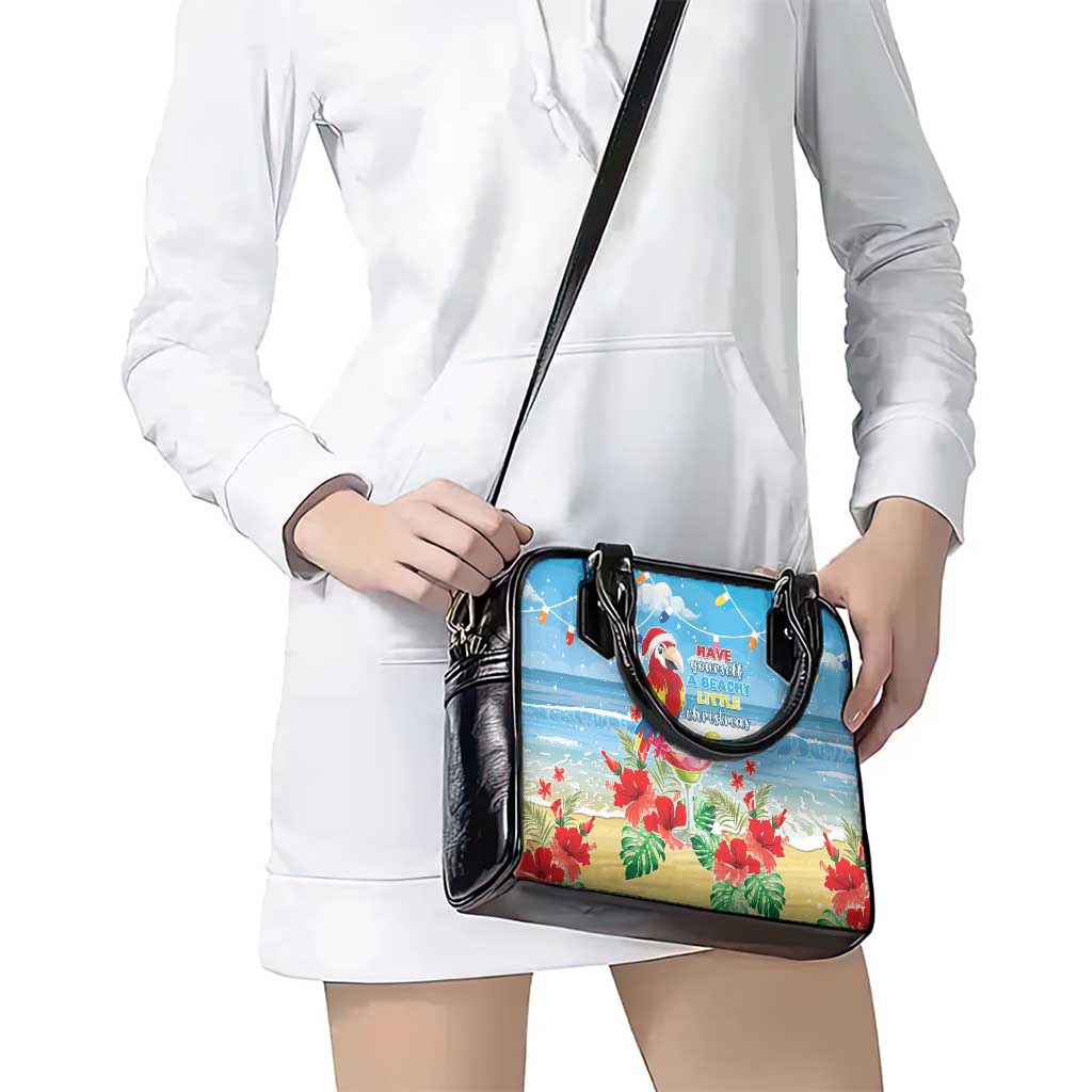 Hawaii Christmas Shoulder Handbag Funny Macaw Parrot Tropical Vibe LT05 - Polynesian Pride