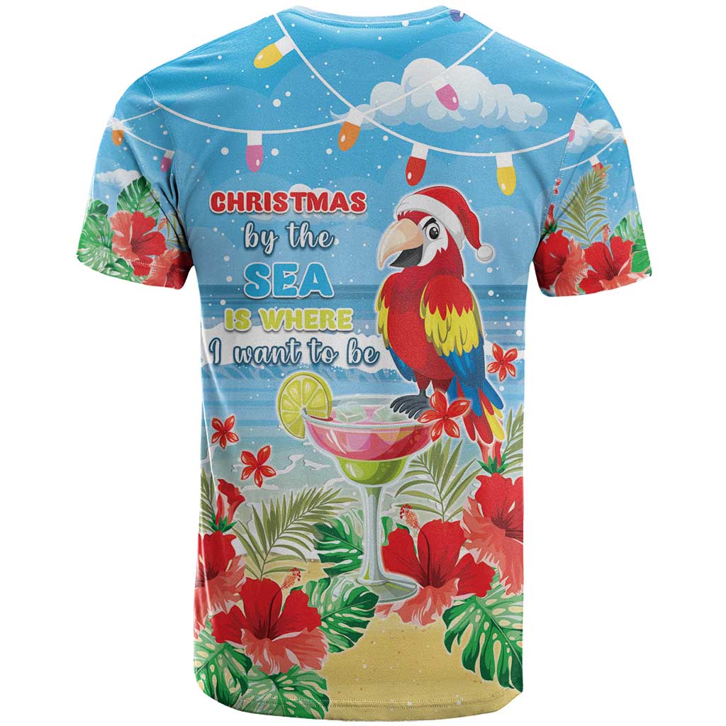 Hawaii Christmas T Shirt Funny Macaw Parrot Tropical Vibe LT05 - Polynesian Pride