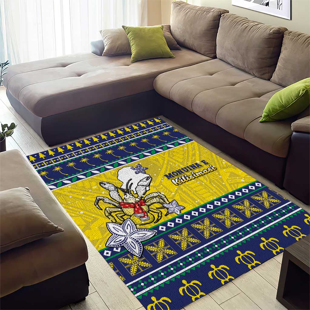 Niue The Rock Christmas Area Rug Niuean Crab Monuina E Kilisimasi