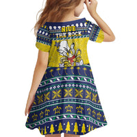 Niue The Rock Christmas Family Matching Off Shoulder Maxi Dress and Hawaiian Shirt Niuean Crab Monuina E Kilisimasi LT05 - Polynesian Pride