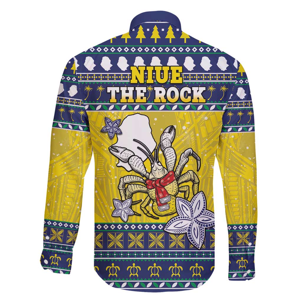 Niue The Rock Christmas Family Matching Tank Maxi Dress and Hawaiian Shirt Niuean Crab Monuina E Kilisimasi LT05 - Polynesian Pride