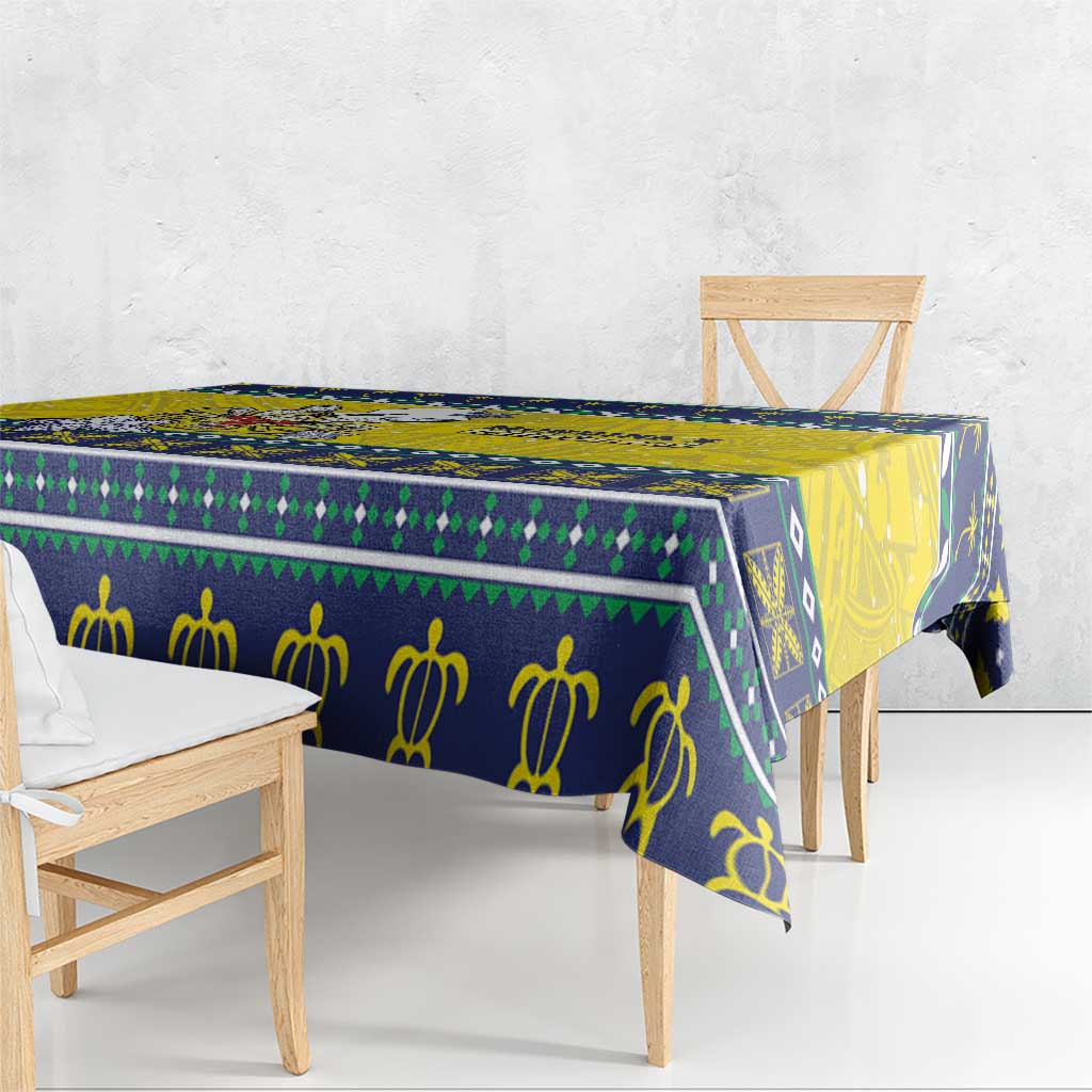 Niue The Rock Christmas Tablecloth Niuean Crab Monuina E Kilisimasi