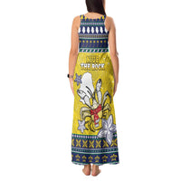 Niue The Rock Christmas Tank Maxi Dress Niuean Crab Monuina E Kilisimasi LT05 - Polynesian Pride