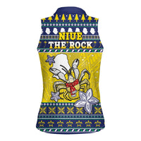 Niue The Rock Christmas Women Sleeveless Polo Shirt Niuean Crab Monuina E Kilisimasi LT05 - Polynesian Pride