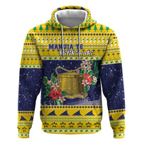 Tokelau Christmas Hoodie Tokelauan Badge Manuia Te Kilihimahi LT05 Pullover Hoodie Yellow - Polynesian Pride
