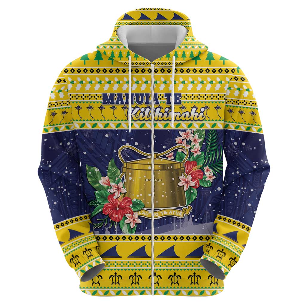 Tokelau Christmas Hoodie Tokelauan Badge Manuia Te Kilihimahi LT05 - Polynesian Pride