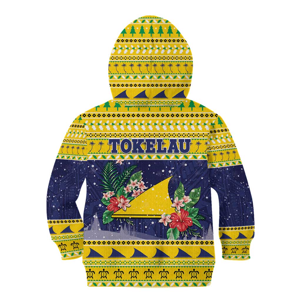 Tokelau Christmas Kid Hoodie Tokelauan Badge Manuia Te Kilihimahi LT05 - Polynesian Pride
