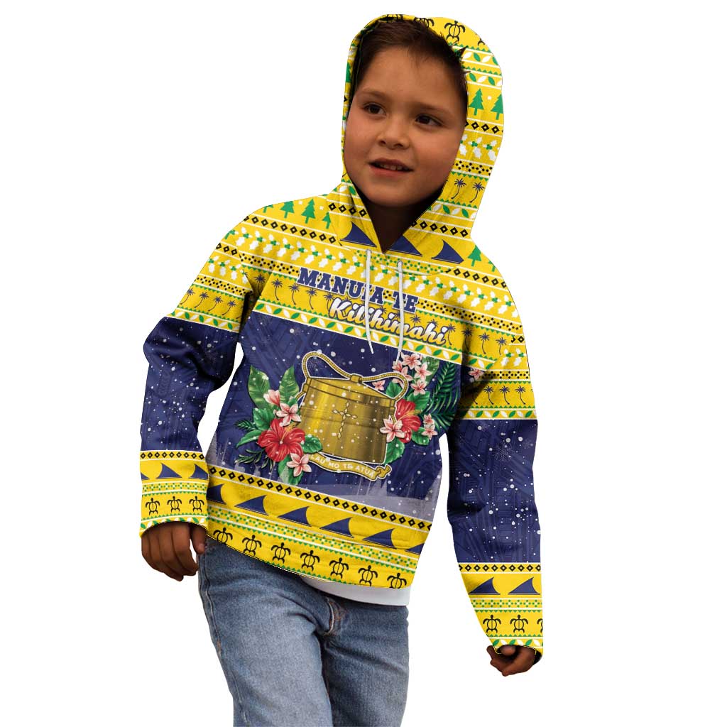 Tokelau Christmas Kid Hoodie Tokelauan Badge Manuia Te Kilihimahi LT05 - Polynesian Pride