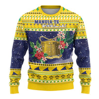 Tokelau Christmas Ugly Christmas Sweater Tokelauan Badge Manuia Te Kilihimahi LT05 - Polynesian Pride