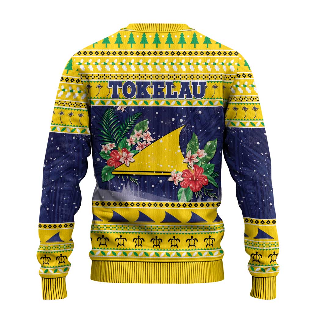 Tokelau Christmas Ugly Christmas Sweater Tokelauan Badge Manuia Te Kilihimahi LT05 - Polynesian Pride