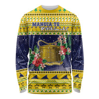 Tokelau Christmas Long Sleeve Shirt Tokelauan Badge Manuia Te Kilihimahi LT05 Unisex Yellow - Polynesian Pride