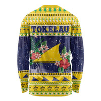 Tokelau Christmas Long Sleeve Shirt Tokelauan Badge Manuia Te Kilihimahi LT05 - Polynesian Pride