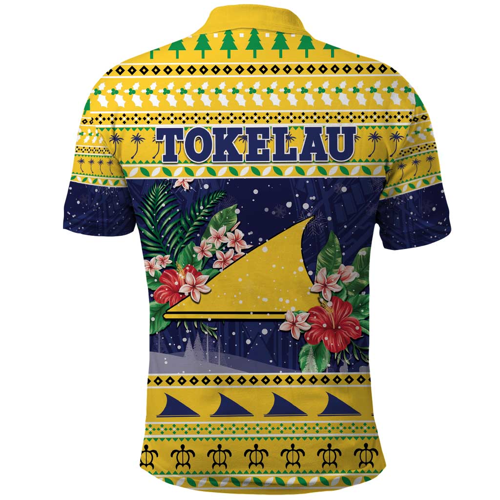 Tokelau Christmas Polo Shirt Tokelauan Badge Manuia Te Kilihimahi LT05 - Polynesian Pride