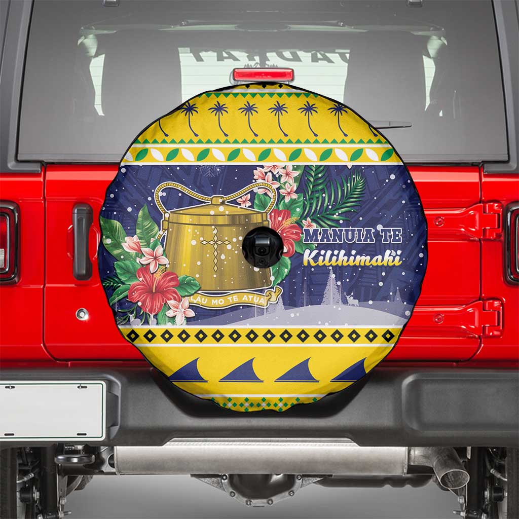 Tokelau Christmas Spare Tire Cover Tokelauan Badge Manuia Te Kilihimahi