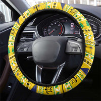 Tokelau Christmas Steering Wheel Cover Tokelauan Badge Manuia Te Kilihimahi LT05 - Polynesian Pride
