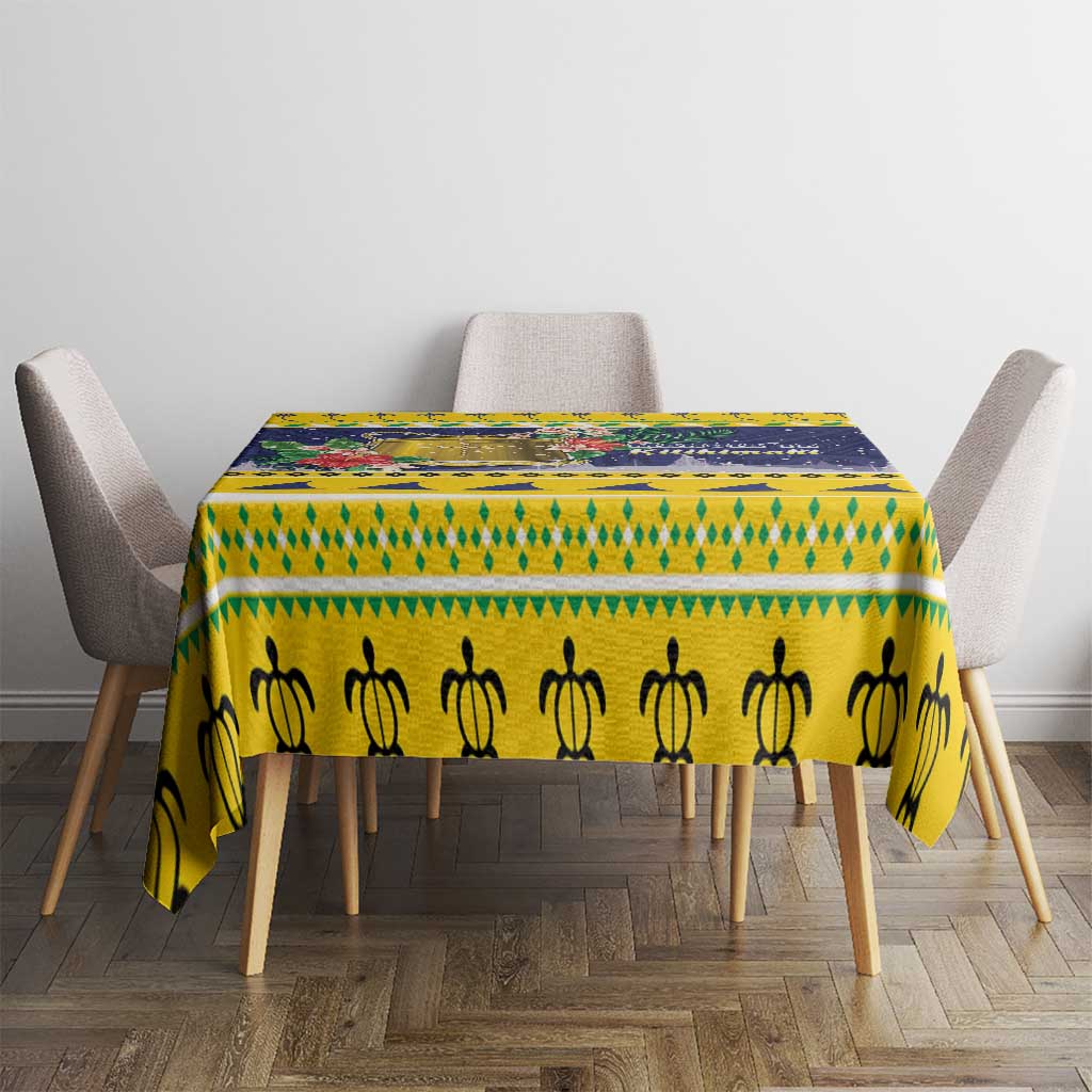 Tokelau Christmas Tablecloth Tokelauan Badge Manuia Te Kilihimahi